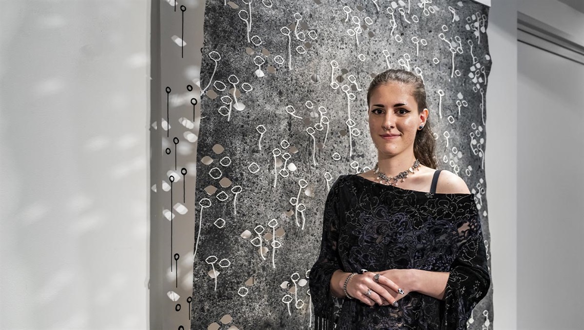 2025 Robyn Daw Young Visual Artist Scholarship recipient Emma-Lee Boniface.  