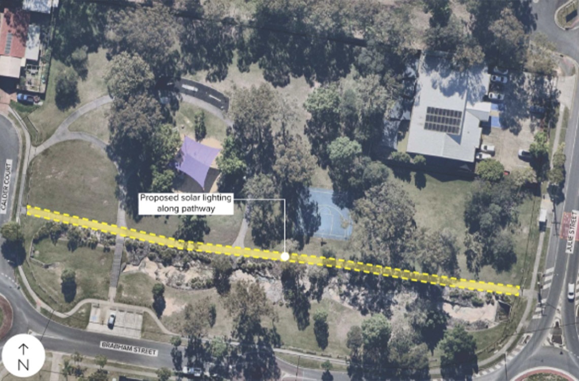 Aerial view map of Brabham Park