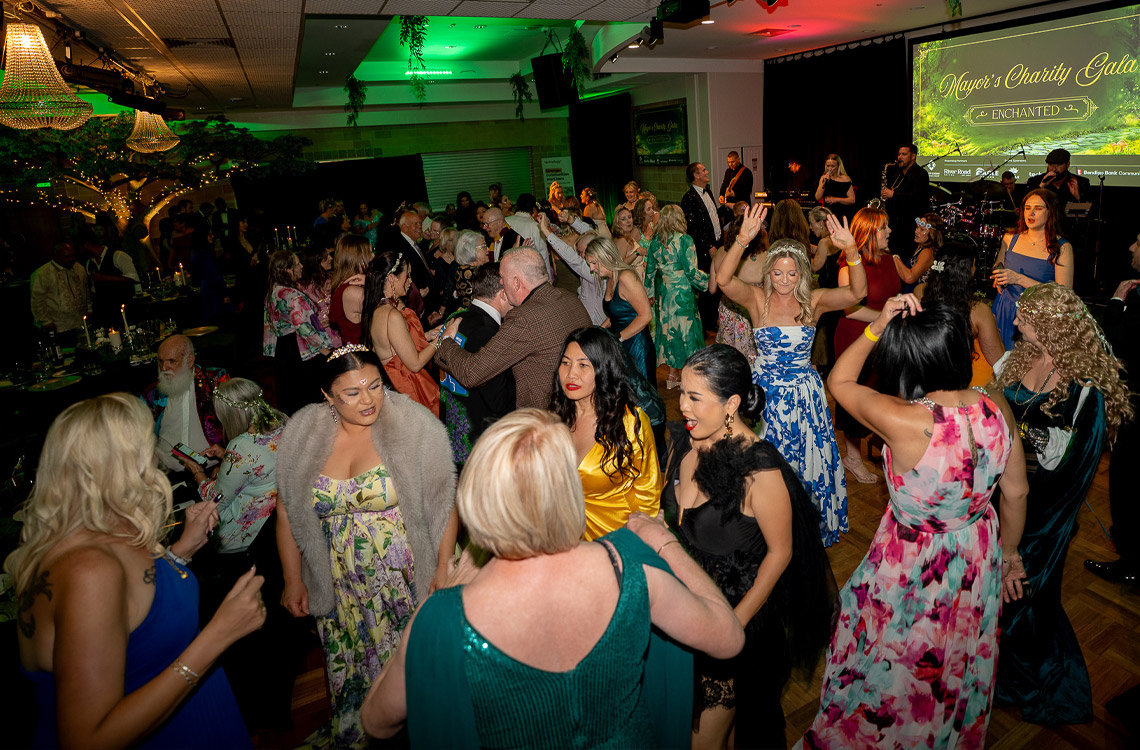 Guests dancing happily at the Mayor's Charity Gala
