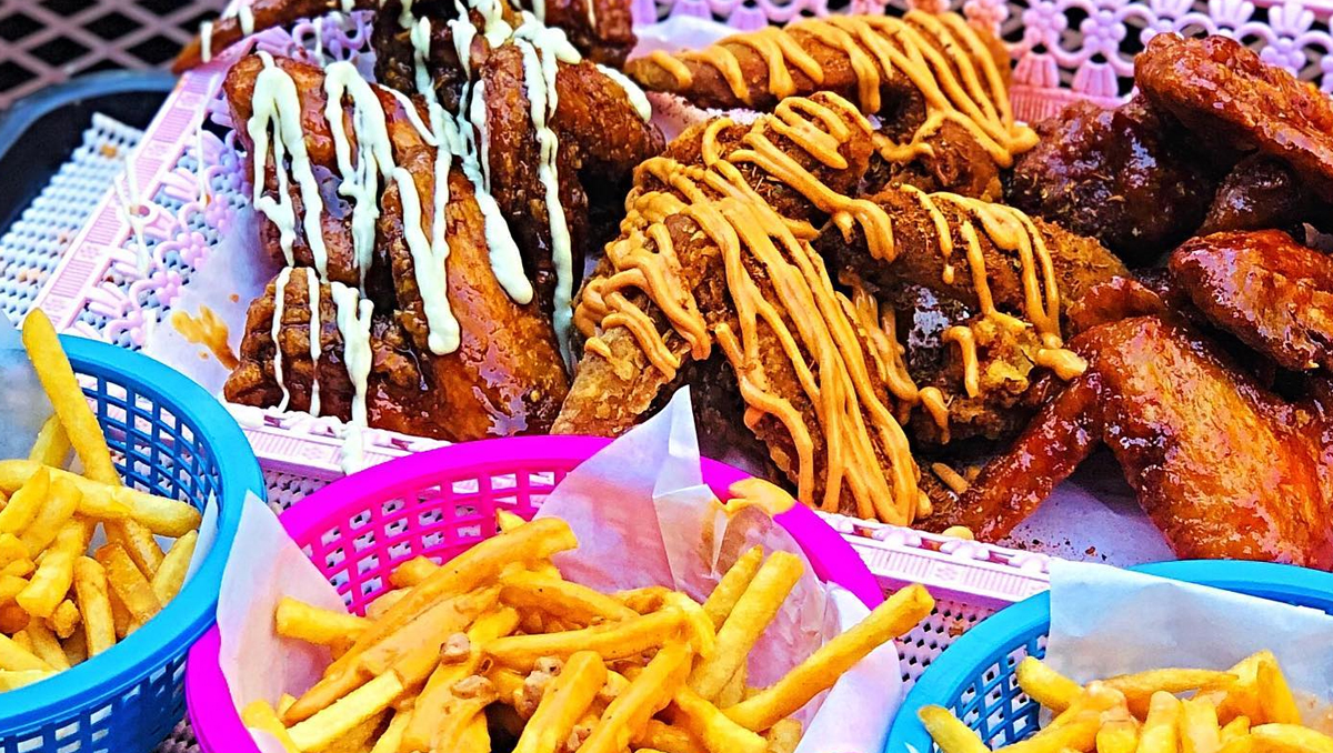 12 different type of fried chicken and loaded fries