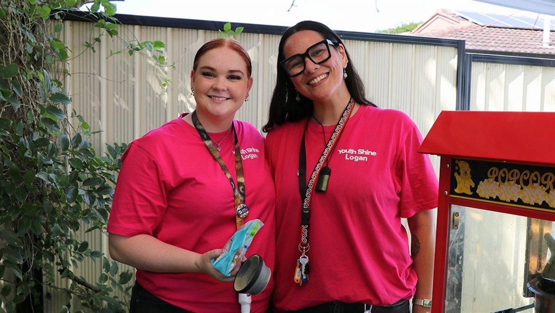 Bridges Reconnect Placement Student Ella Williams and Lutheran Services Team Leader Tina Tarawhiti.