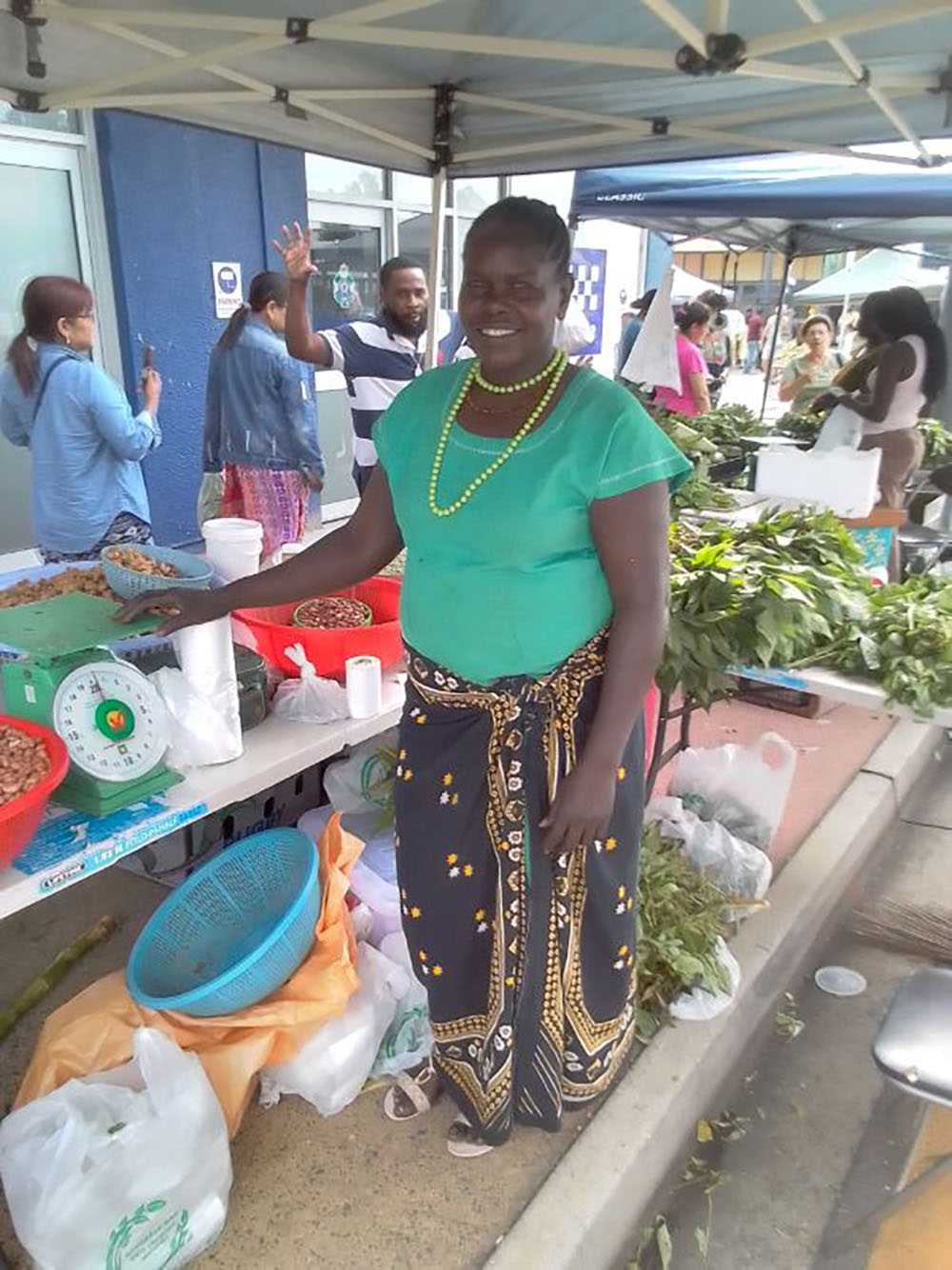 Cecilia at the global food markets