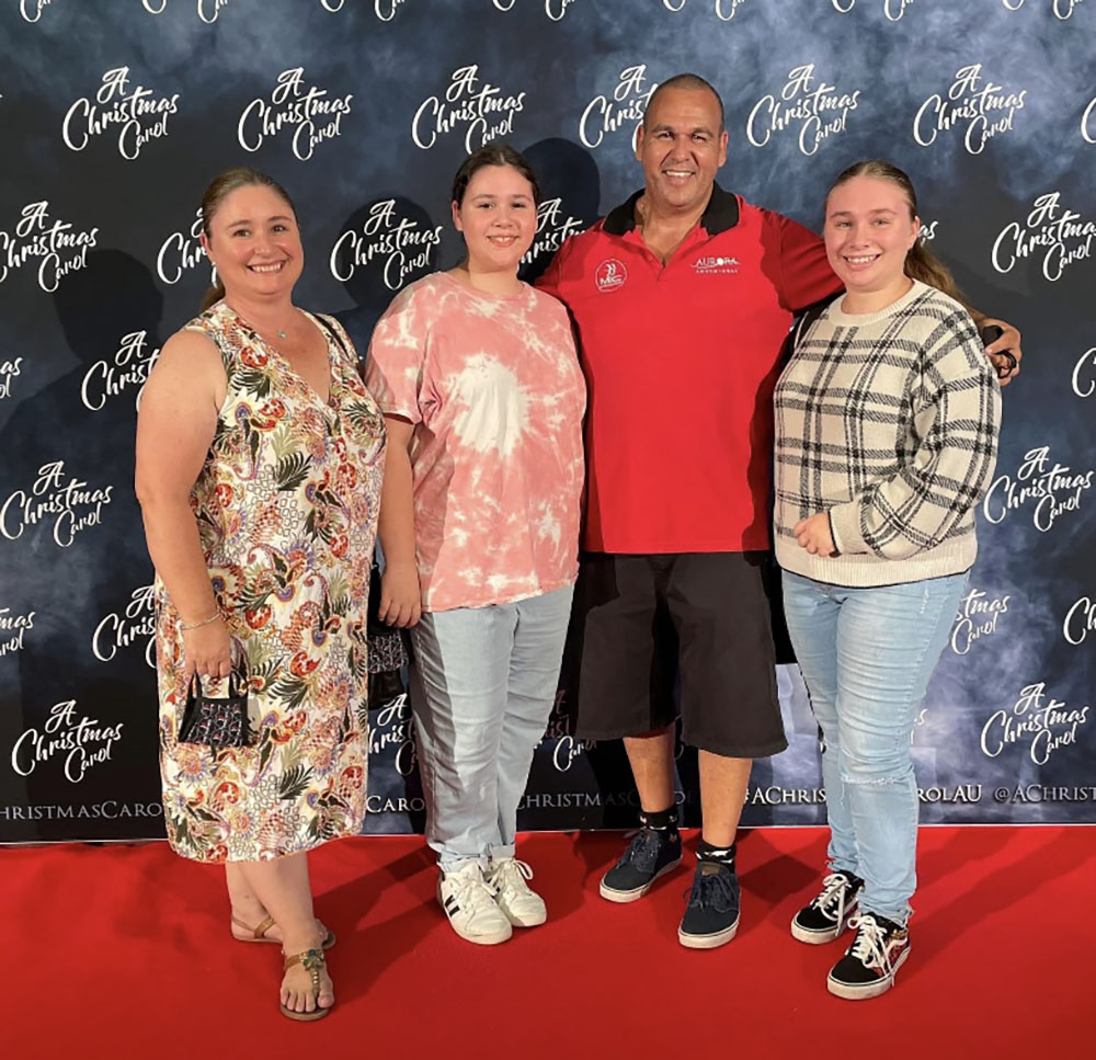 Justin and his wife and two daughters