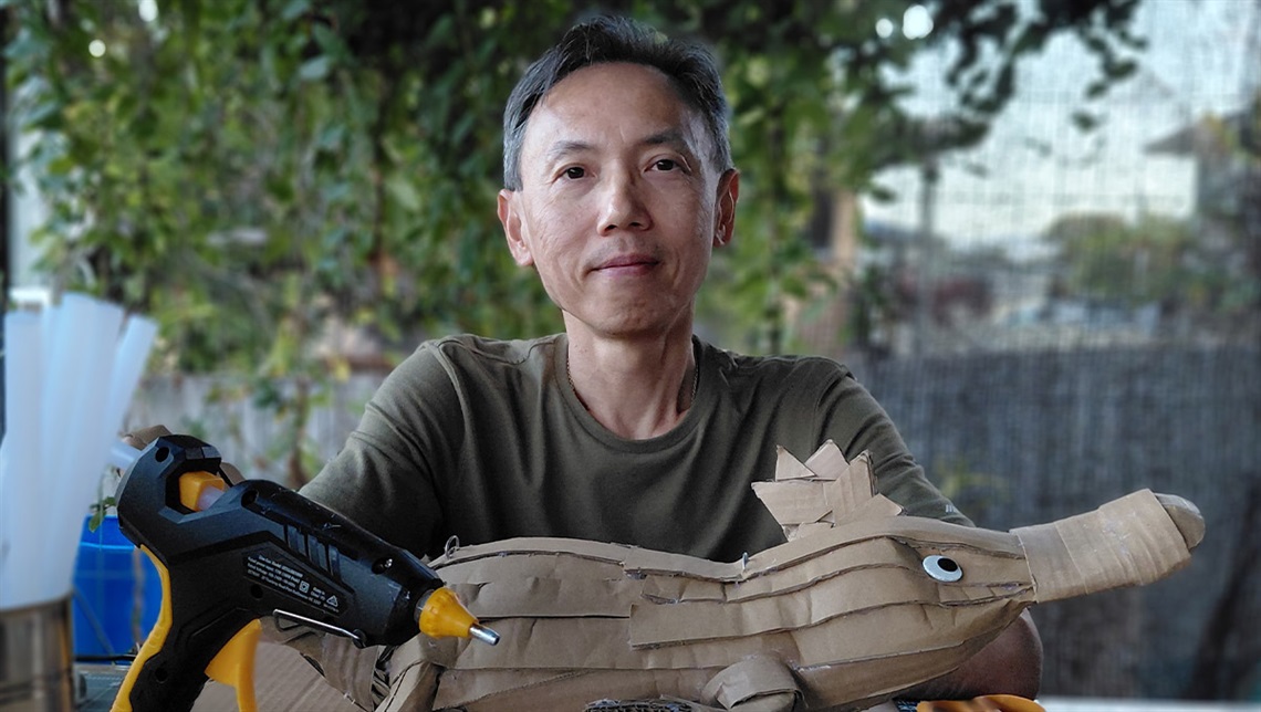 RADF recipient, visual artist Andy Siong.